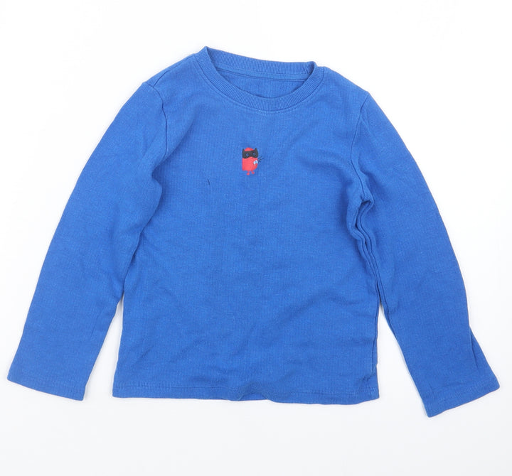 Mothercare Boys Blue Basic T-Shirt Size 5-6 Years