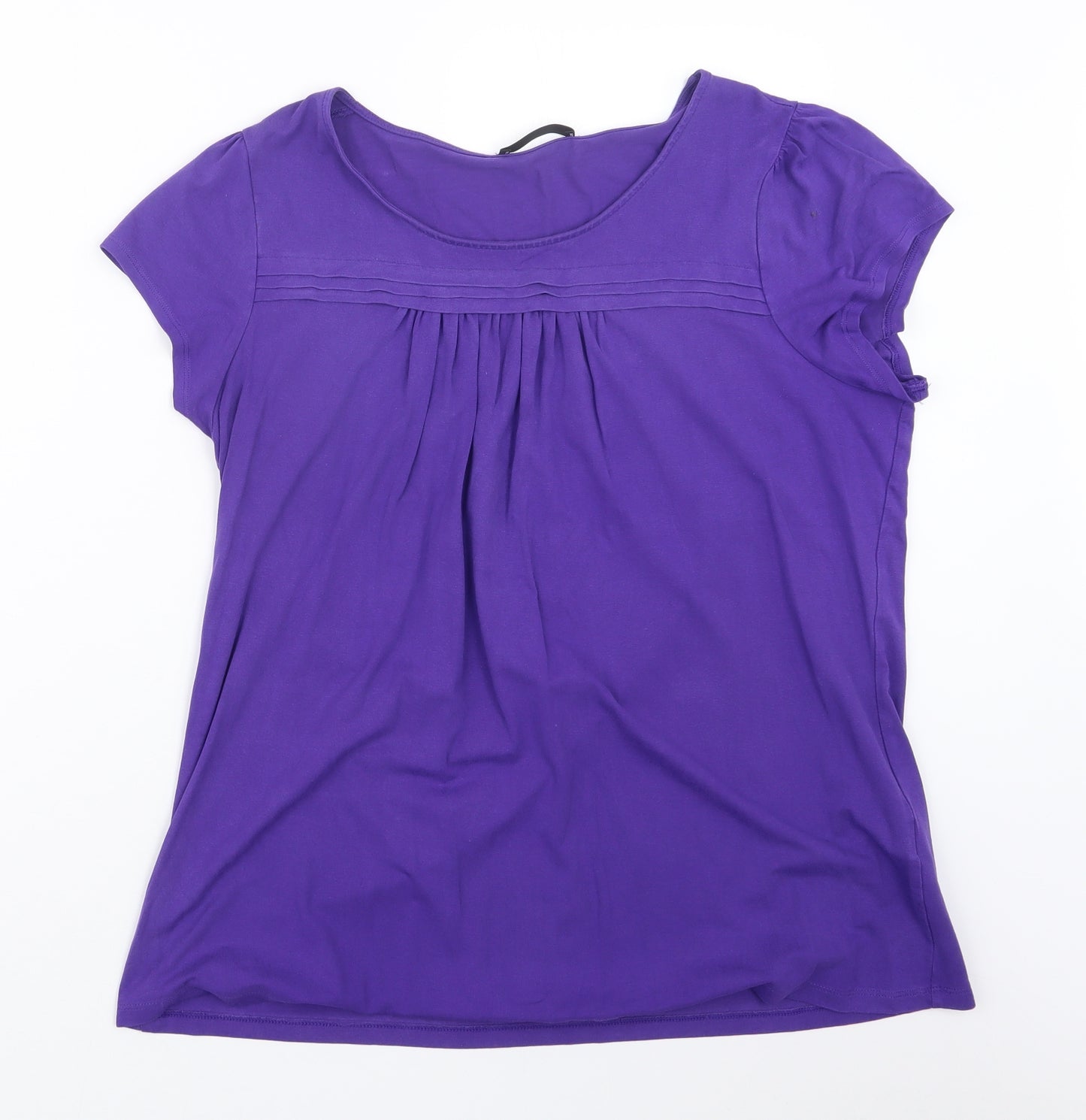 Marks and Spencer Womens Purple   Basic T-Shirt Size 16