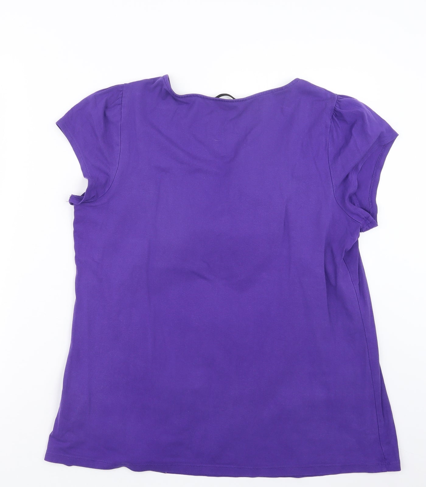 Marks and Spencer Womens Purple   Basic T-Shirt Size 16