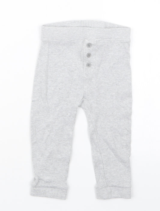 Front view of George boys’ grey capri trousers, size 12-18, months