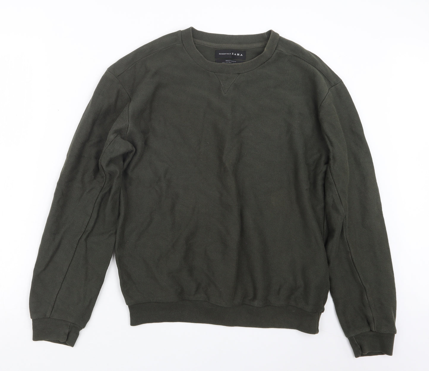 Zara Mens Green   Pullover Jumper Size M
