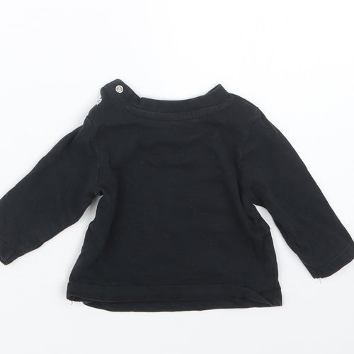 Nutmeg Boys Black   Basic T-Shirt Size 0-3 Months