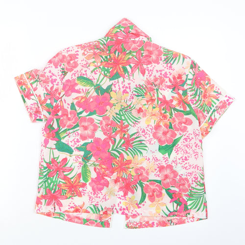 Debenhams Womens Pink Floral  Top Pyjama Set Size 6