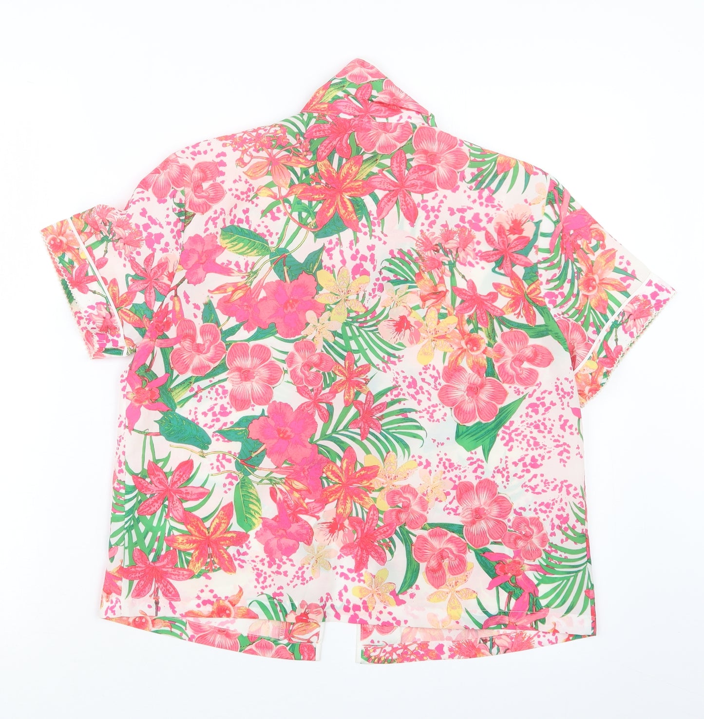 Debenhams Womens Pink Floral  Top Pyjama Set Size 6