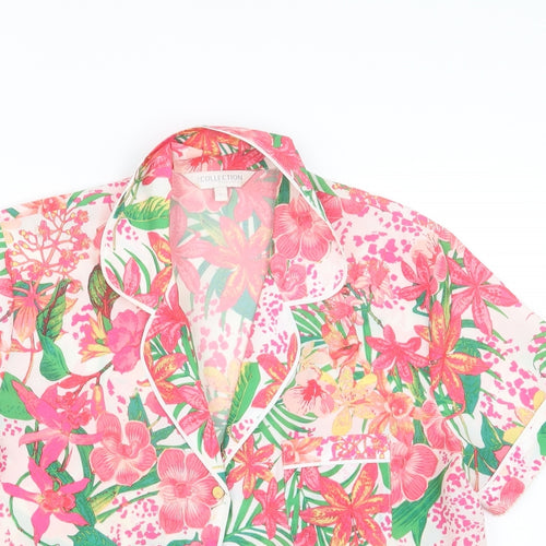 Debenhams Womens Pink Floral  Top Pyjama Set Size 6