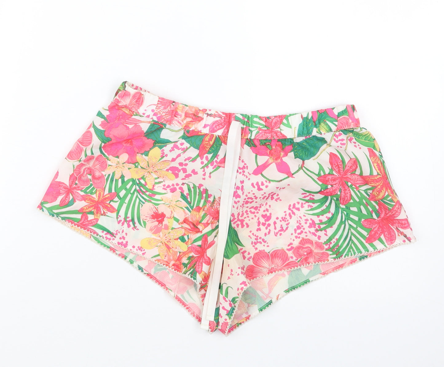 Debenhams Womens Pink Floral  Capri Pyjama Set Size 6