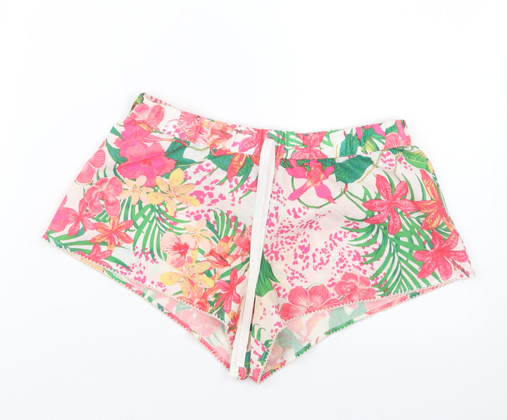 Debenhams Womens Pink Floral  Capri Pyjama Set Size 6