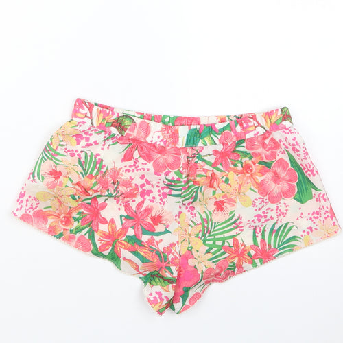Debenhams Womens Pink Floral  Capri Pyjama Set Size 6