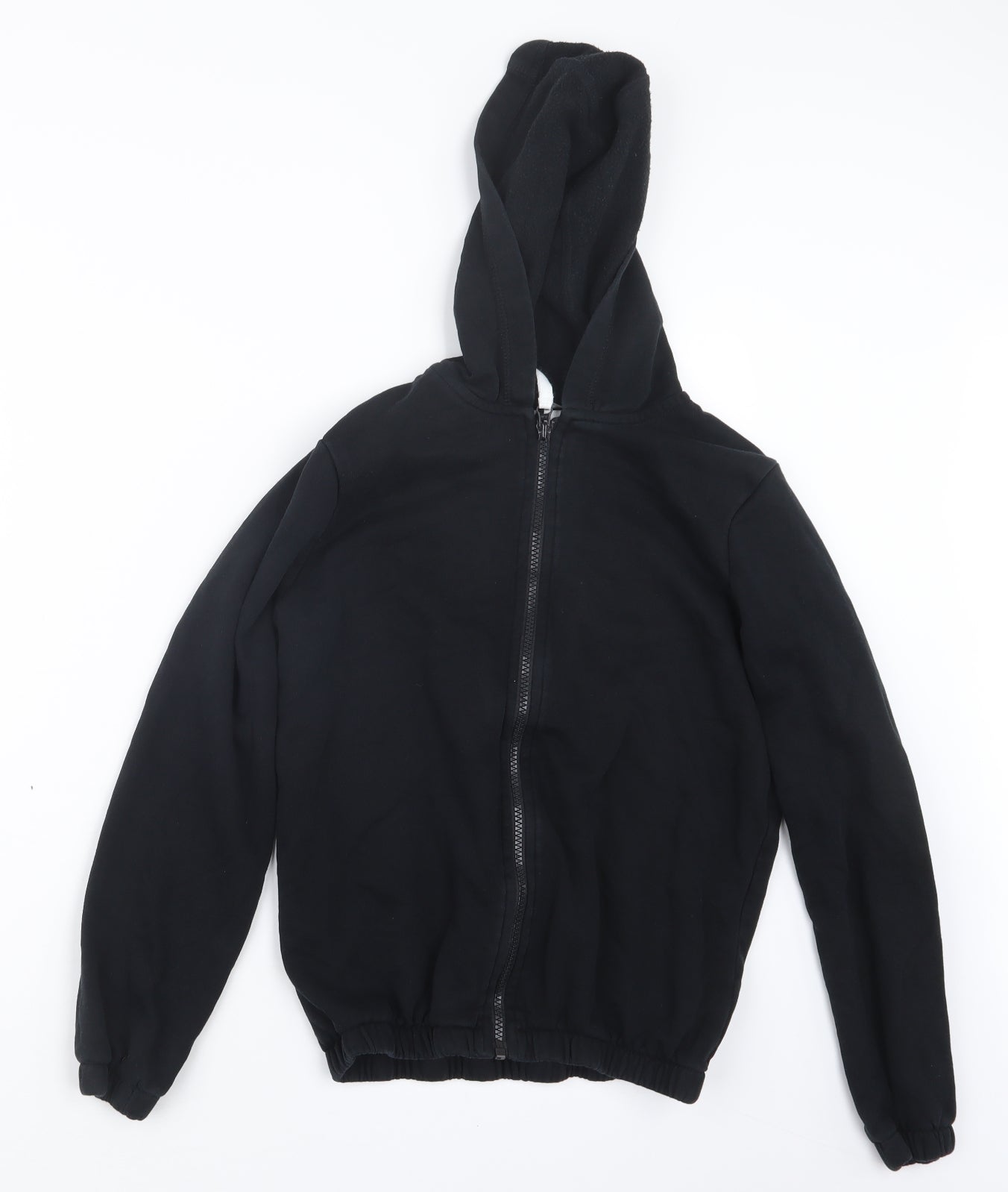 George Boys Black   Full Zip Hoodie Size 11-12 Years
