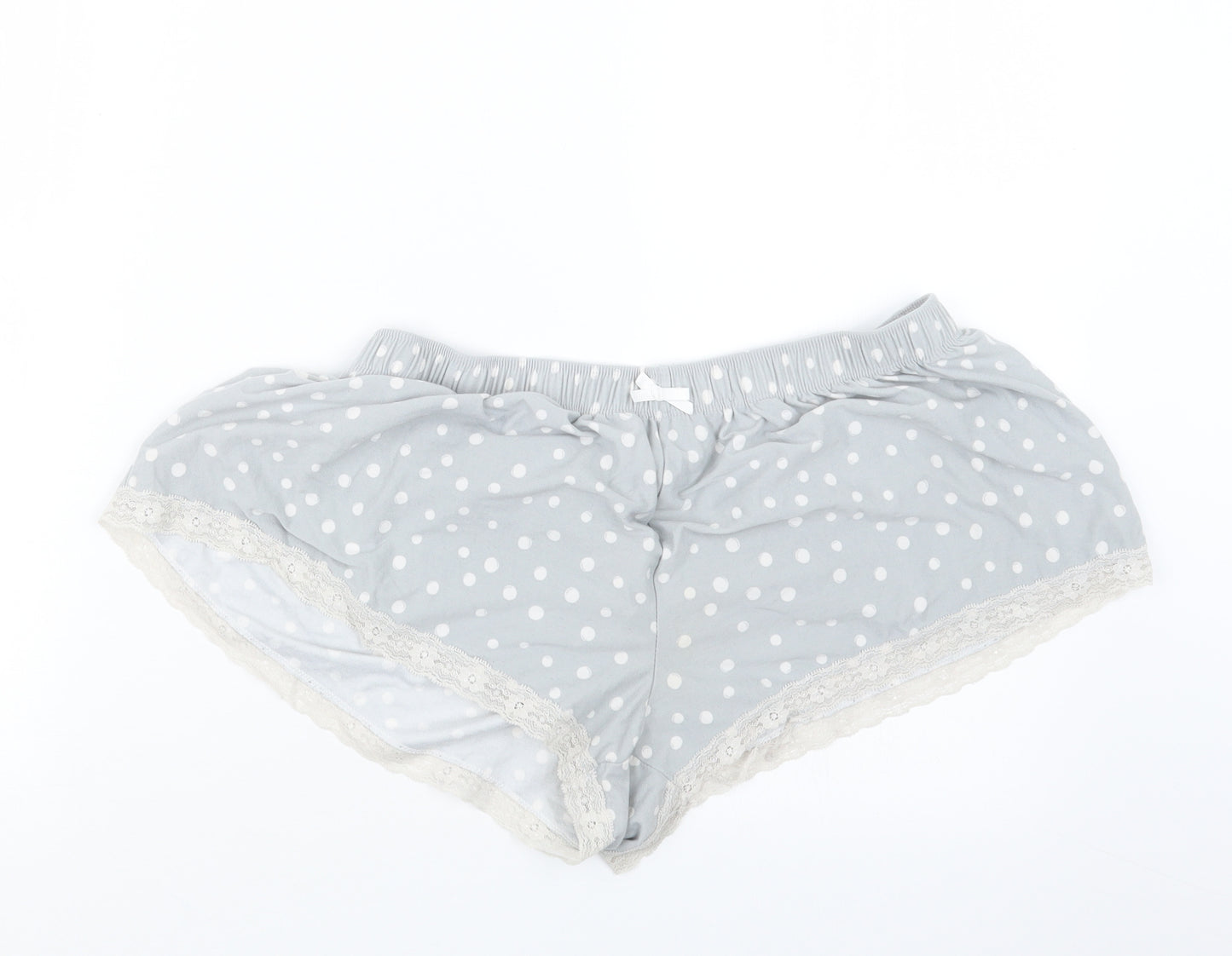 Love to Lounge Womens Grey Polka Dot  Capri Pyjama Set Size 14