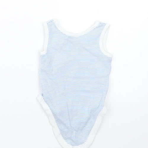 Nutmeg Boys Blue Striped  Babygrow One-Piece Size Newborn