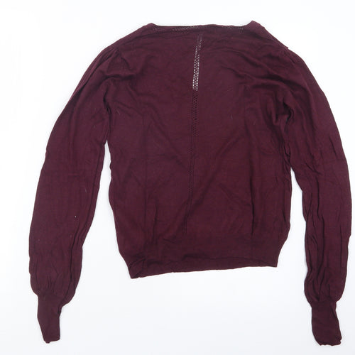 NEXT Womens Purple  Knit Pullover Jumper Size 8