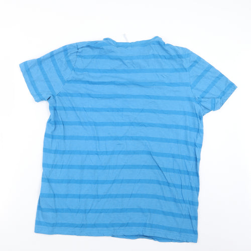 Lee Cooper Mens Blue Striped   T-Shirt Size XL