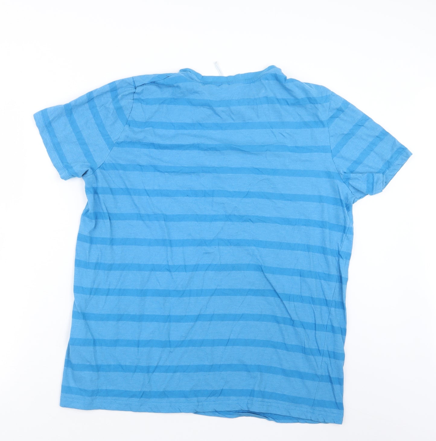 Lee Cooper Mens Blue Striped   T-Shirt Size XL