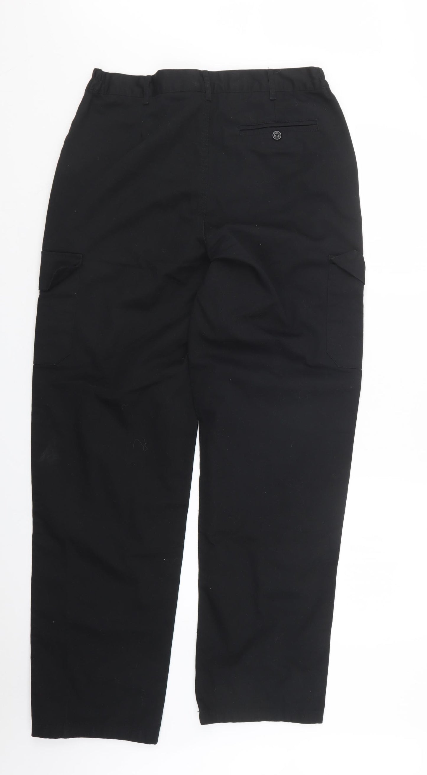 Black Knight Mens Black   Trousers  Size 31 in L31 in
