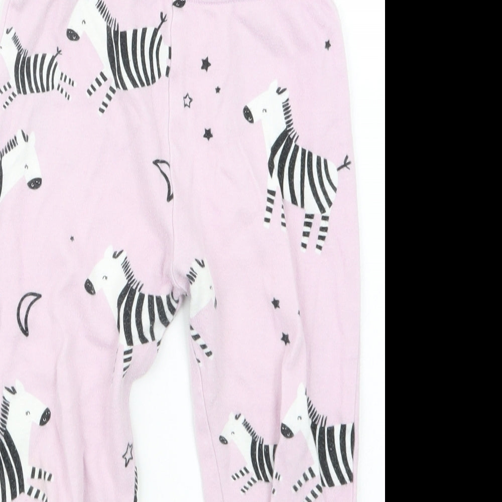 George Girls Pink Geometric  Capri Pyjama Set Size 3-4 Years