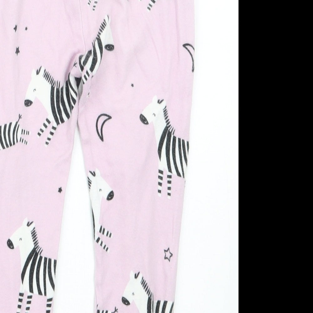 George Girls Pink Geometric  Capri Pyjama Set Size 3-4 Years