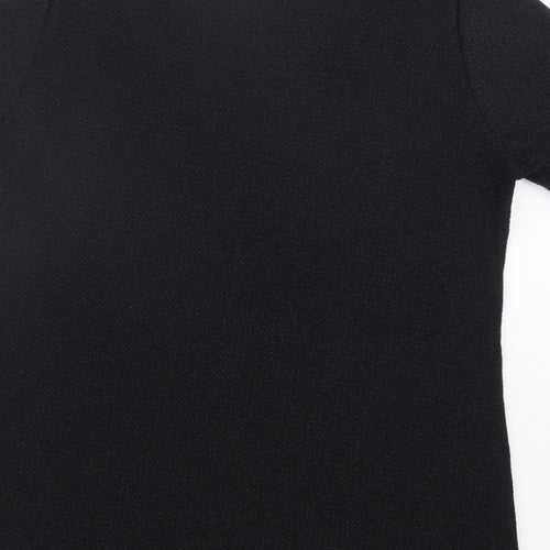 Charlotte Gold Womens Black   Basic T-Shirt Size 16
