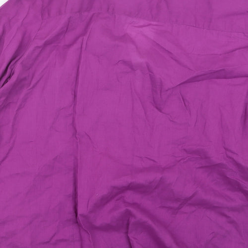 Maine Womens Purple   Basic Button-Up Size 14