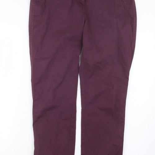 Per Una Womens Purple   Trousers  Size 12 L27 in
