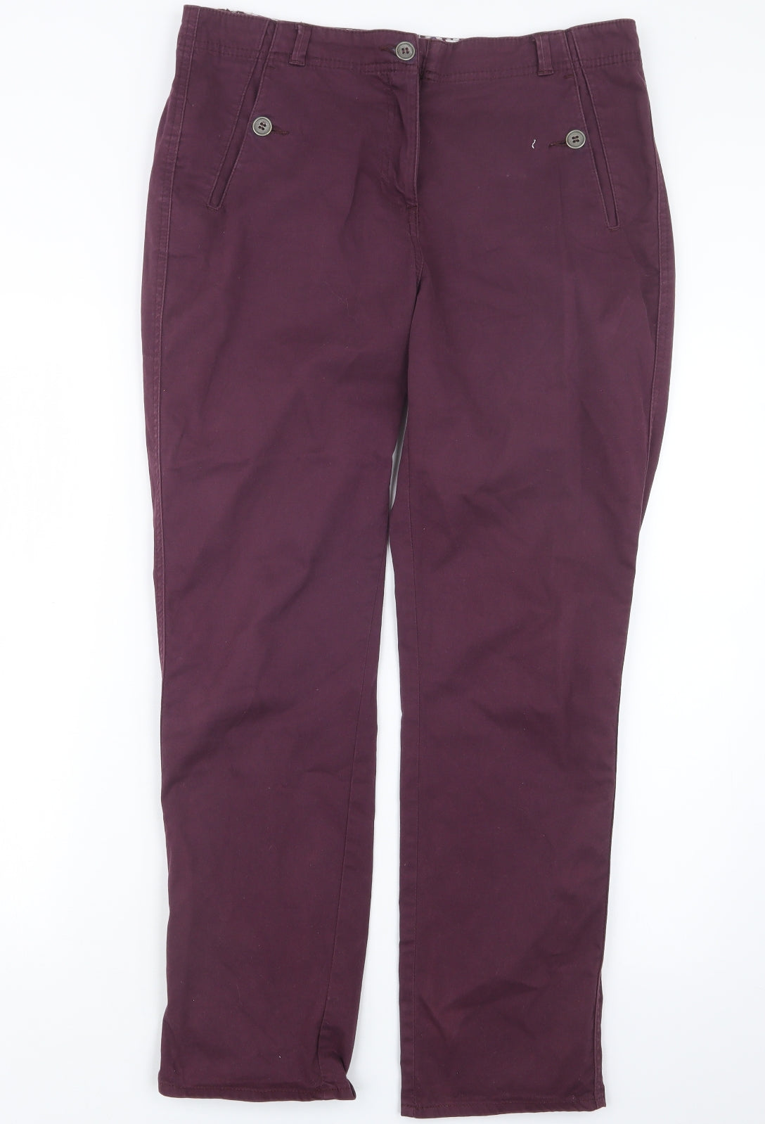 Per Una Womens Purple   Trousers  Size 12 L27 in