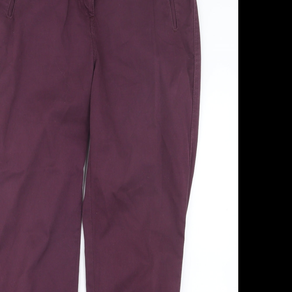 Per Una Womens Purple   Trousers  Size 12 L27 in