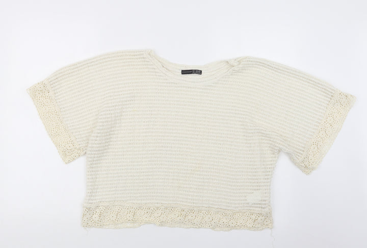 Atmosphere Womens Ivory  Knit Pullover Jumper Size 18