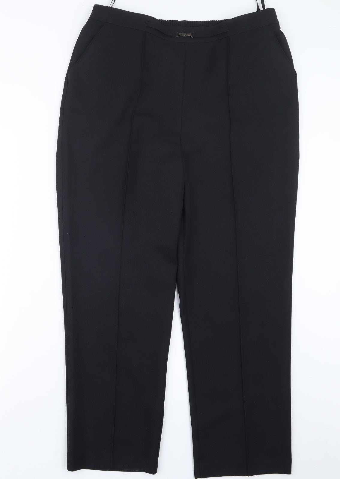 Papaya Womens Black   Trousers  Size 14 L26 in