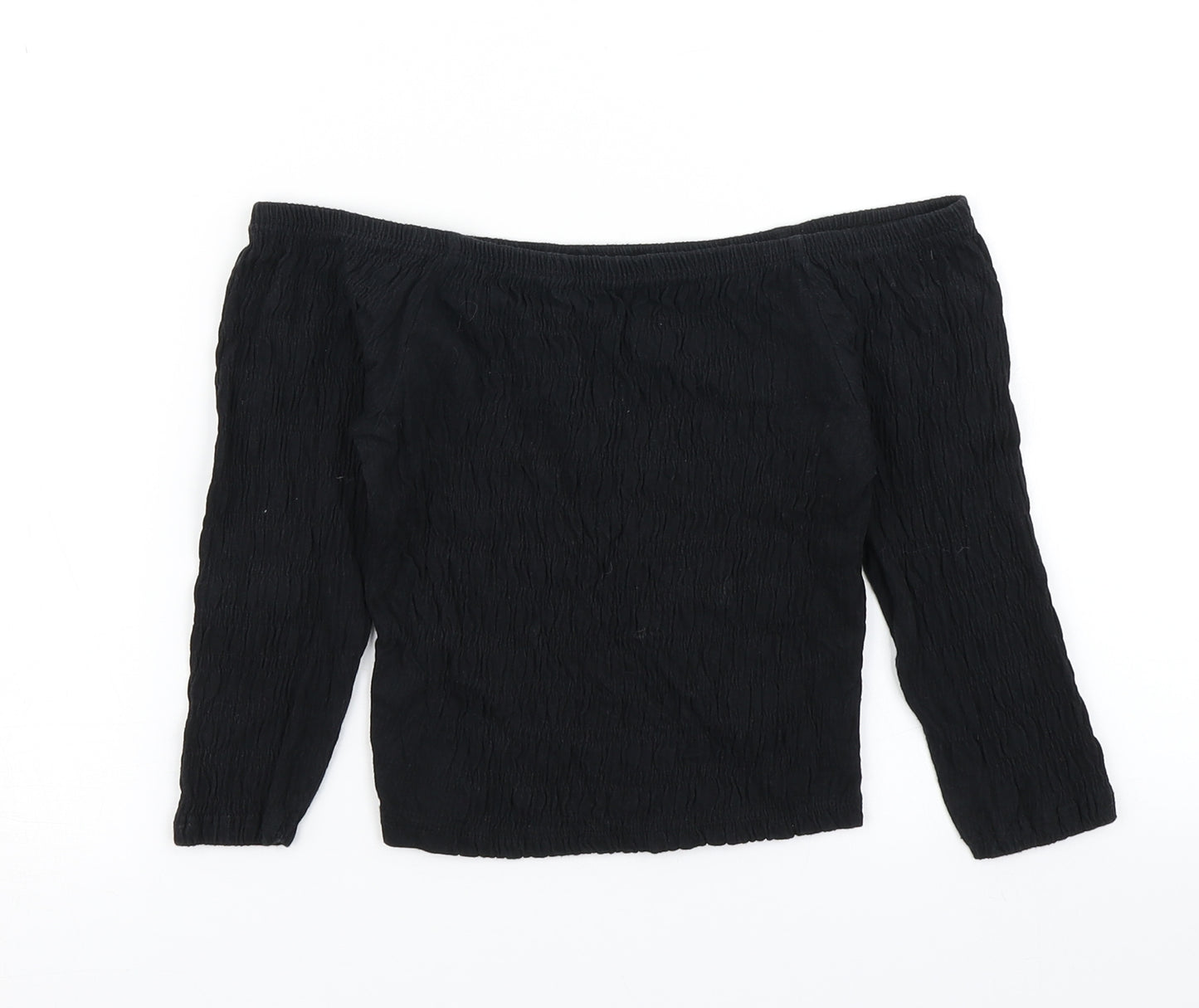 915 Generation Girls Black   Cropped T-Shirt Size 10-11 Years