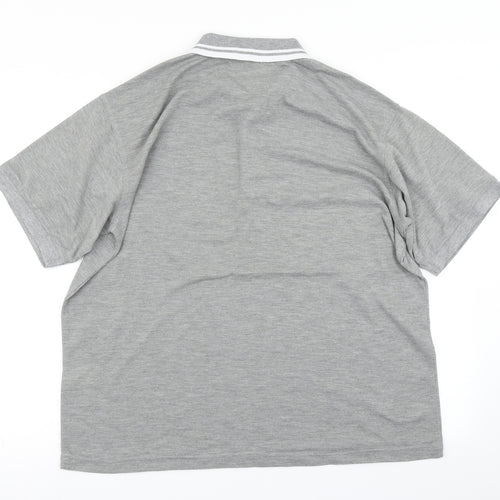 J.J.Willis Mens Grey    Polo Size L