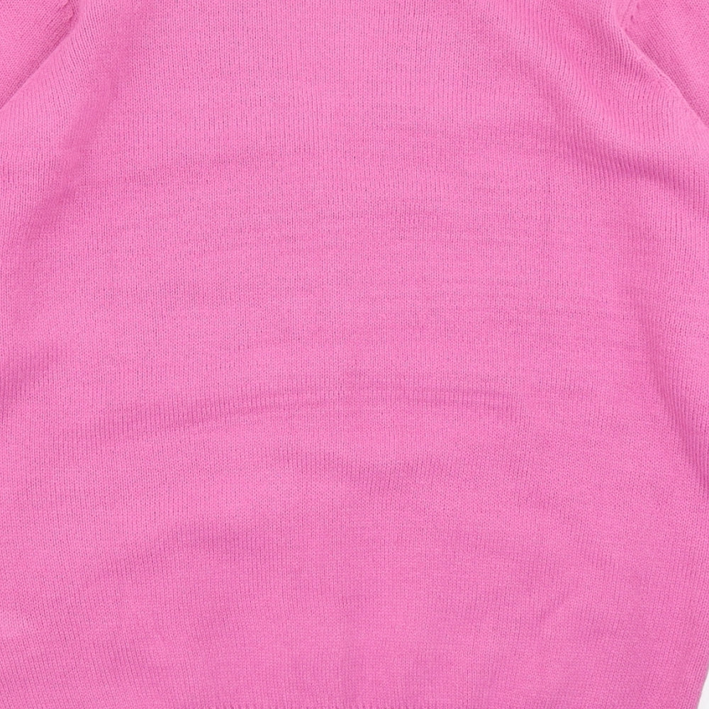 Damart Womens Pink  Knit Cardigan Jumper Size 14