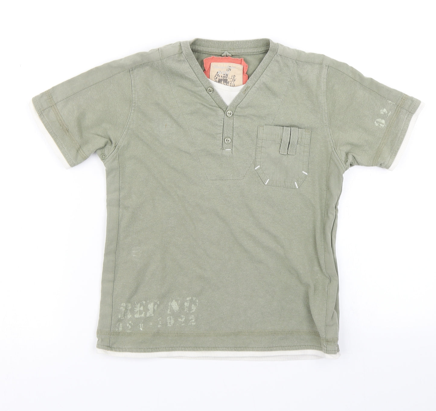 NEXT Boys Green   Basic T-Shirt Size 6 Years