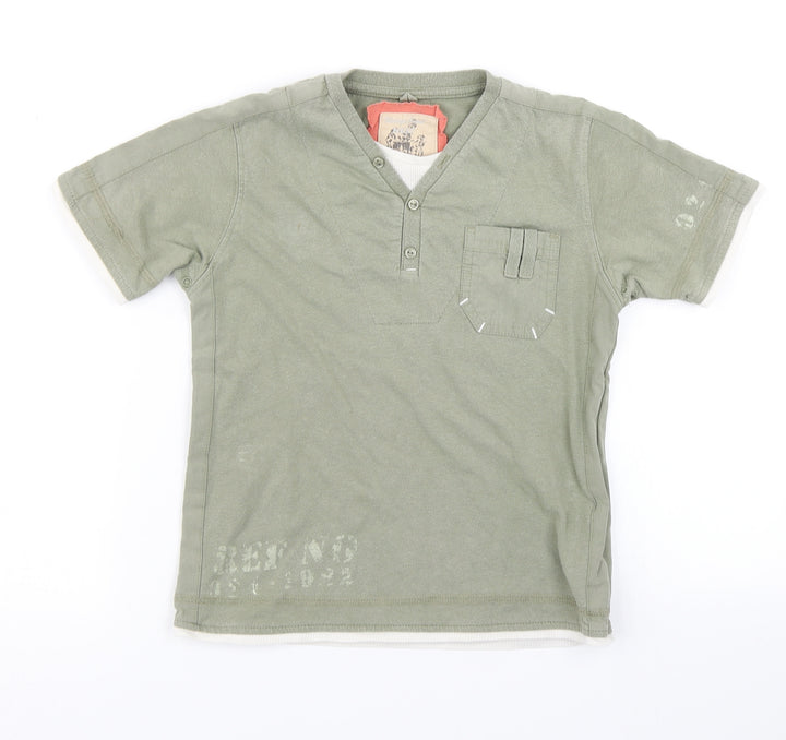 NEXT Boys Green   Basic T-Shirt Size 6 Years