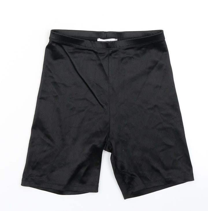 Topshop Womens Black Biker Shorts Size 6
