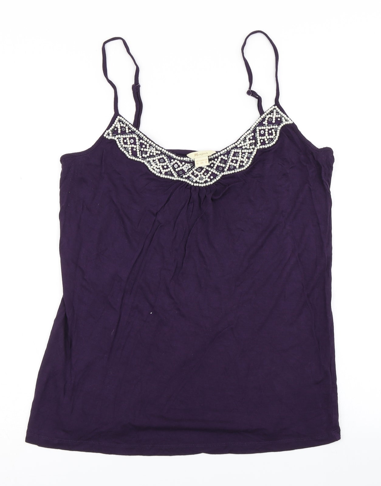 Monsoon Womens Purple   Camisole T-Shirt Size 16