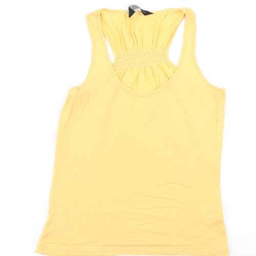 Dorothy Perkins Womens Yellow   Basic T-Shirt Size 10