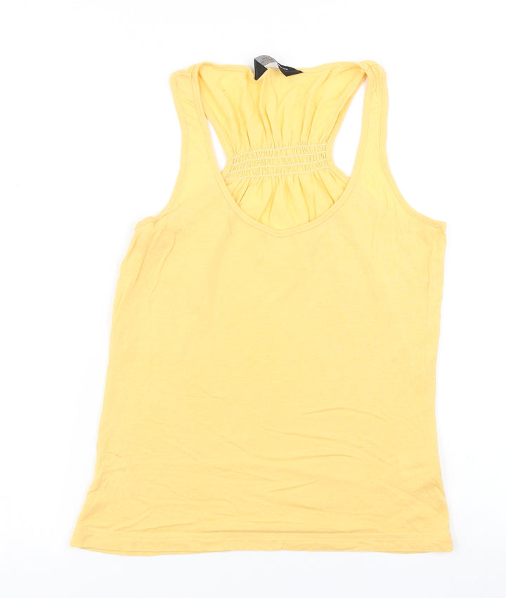 Dorothy Perkins Womens Yellow   Basic T-Shirt Size 10