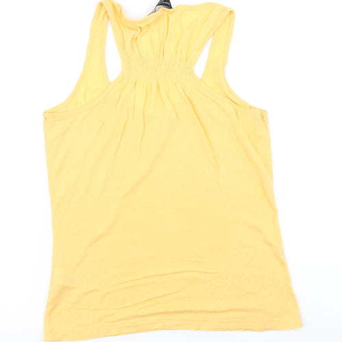 Dorothy Perkins Womens Yellow   Basic T-Shirt Size 10