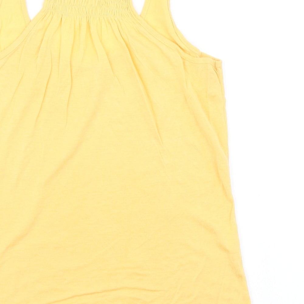 Dorothy Perkins Womens Yellow   Basic T-Shirt Size 10