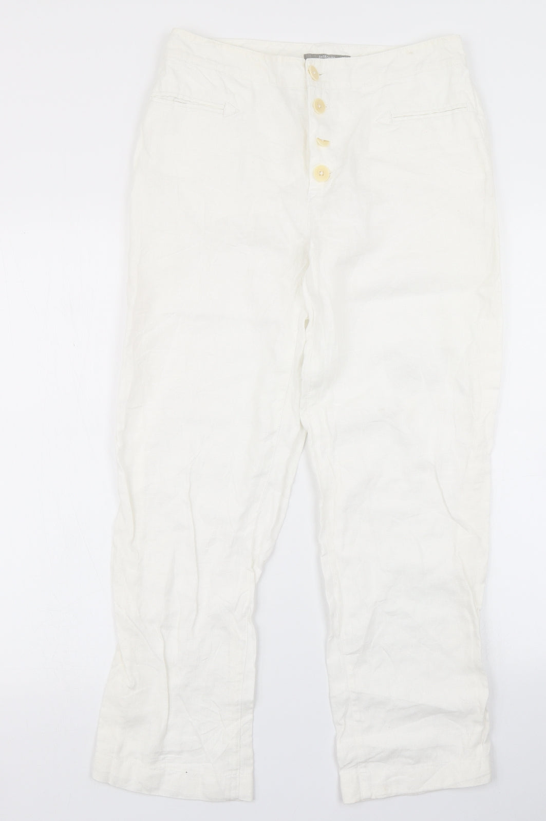 Inwear Womens White   Cargo Trousers Size 8 L27 in