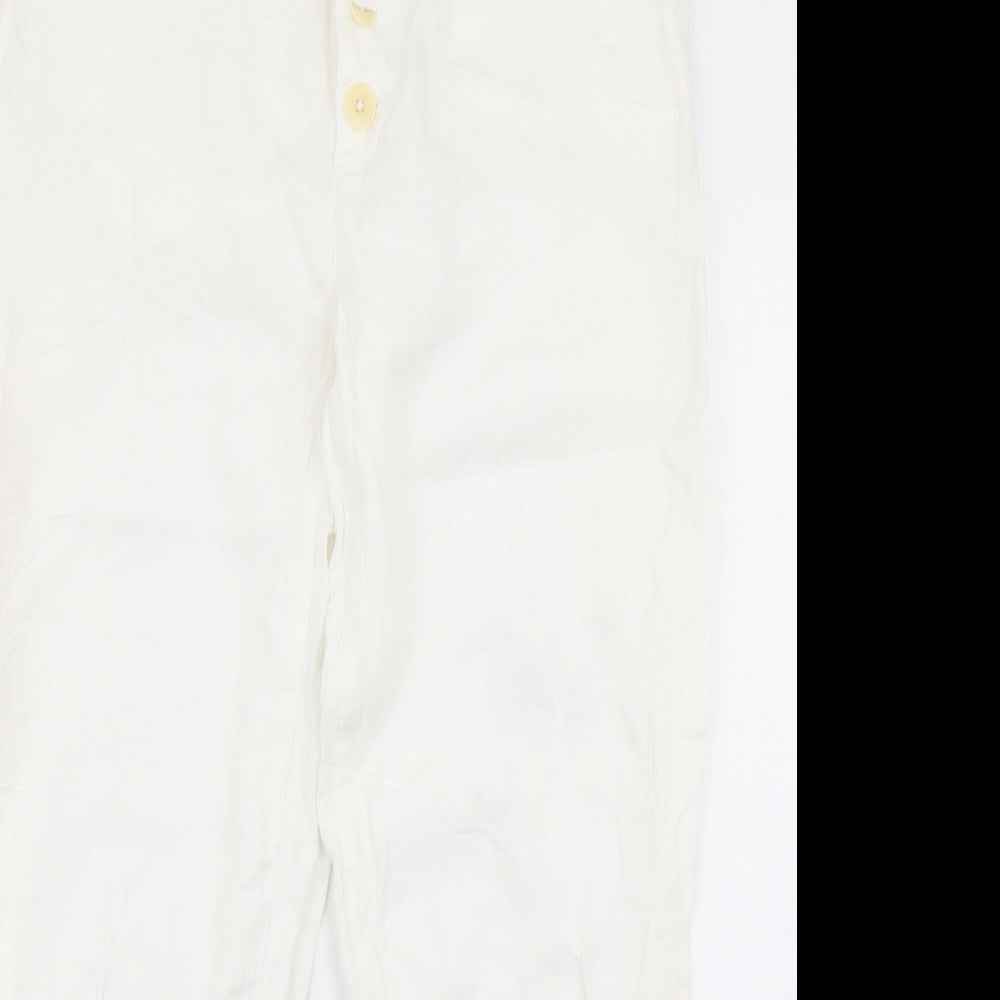 Inwear Womens White   Cargo Trousers Size 8 L27 in