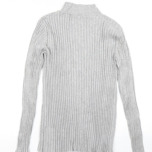 Avenue Womens Grey  Knit Pullover Jumper Size 12