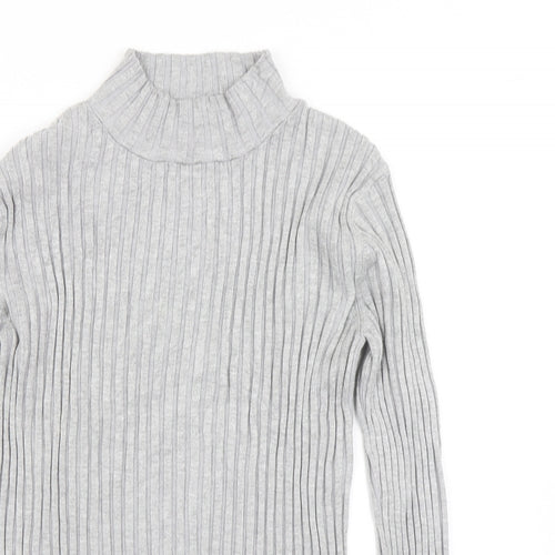 Avenue Womens Grey  Knit Pullover Jumper Size 12