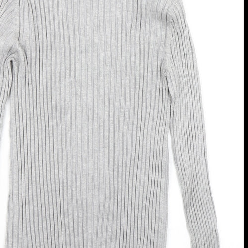Avenue Womens Grey  Knit Pullover Jumper Size 12
