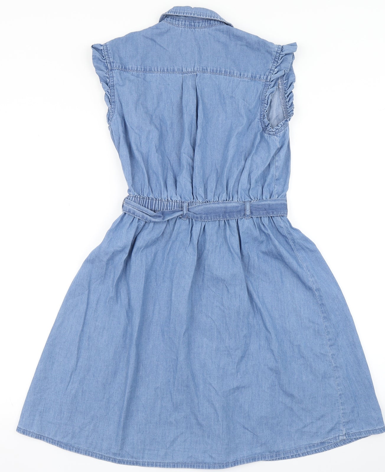 George Girls Blue  Denim Skater Dress  Size 13-14 Years