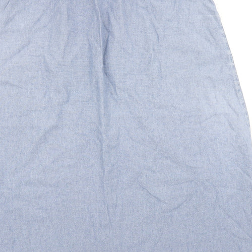 Damart Womens Blue  Denim A-Line Skirt Size 16