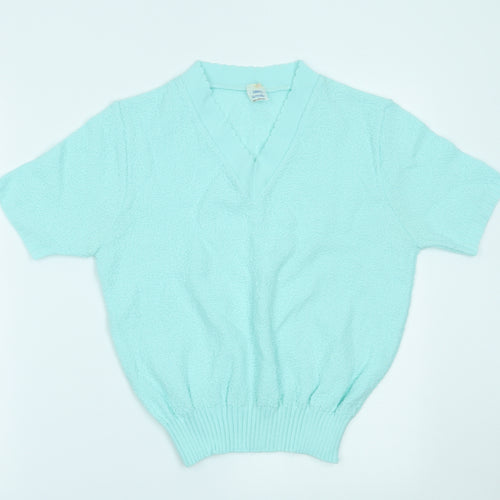 Preworn Womens Blue   Basic T-Shirt Size 8