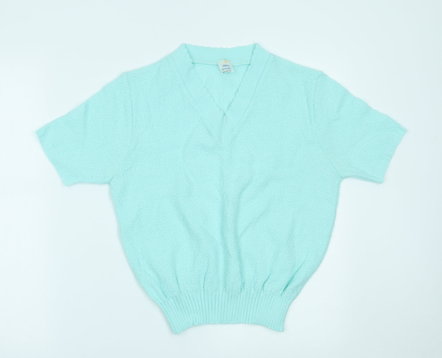 Preworn Womens Blue   Basic T-Shirt Size 8