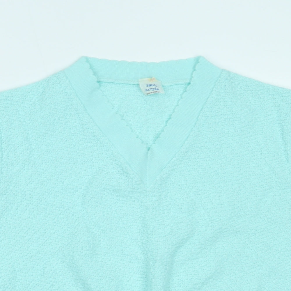 Preworn Womens Blue   Basic T-Shirt Size 8