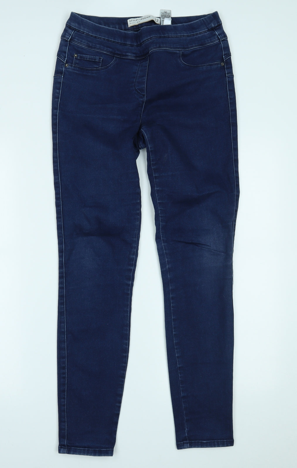 Marks and Spencer Womens Blue  Denim Jegging Jeans Size 12 L30 in